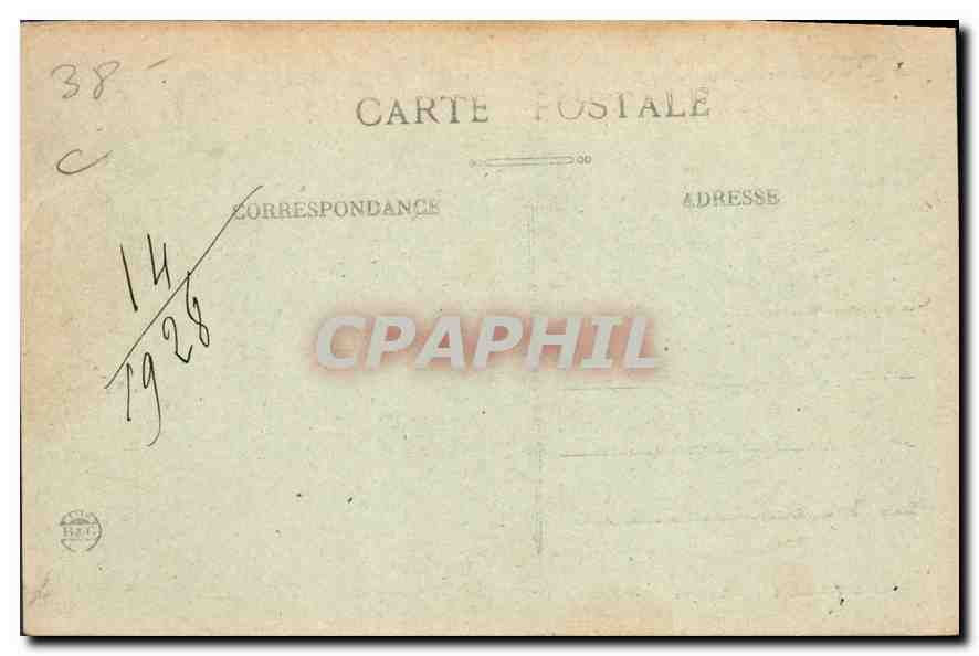 CPA Grenoble Le Jardin des Dauphins Vue sur le Quartier St Bruno et le Moucherotte  — Rückseite