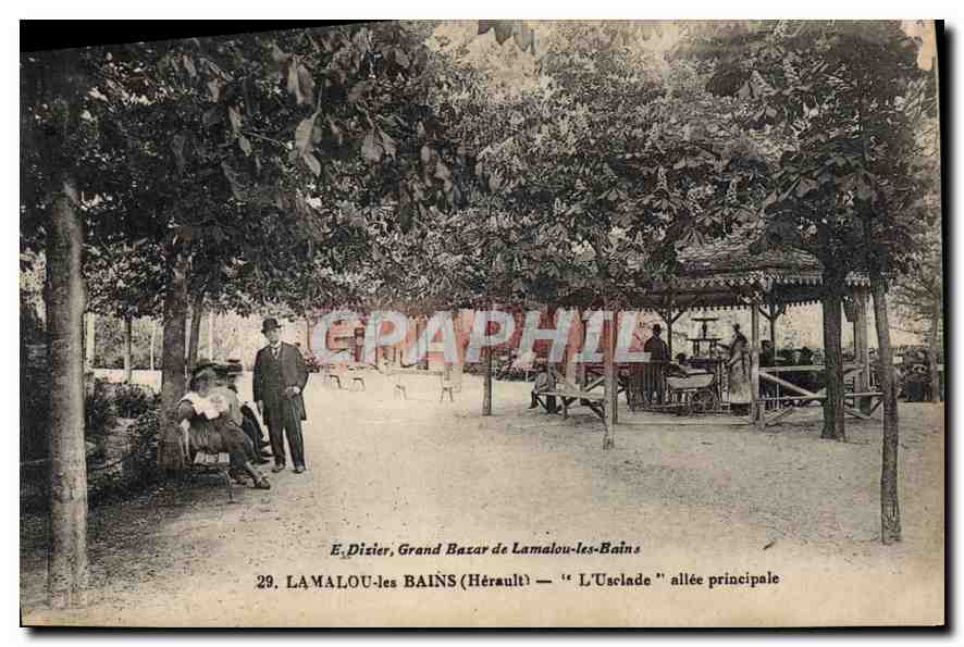 Lamalou-les-Bains — Grand Bazar et allée principale — E. Dixier, n°29