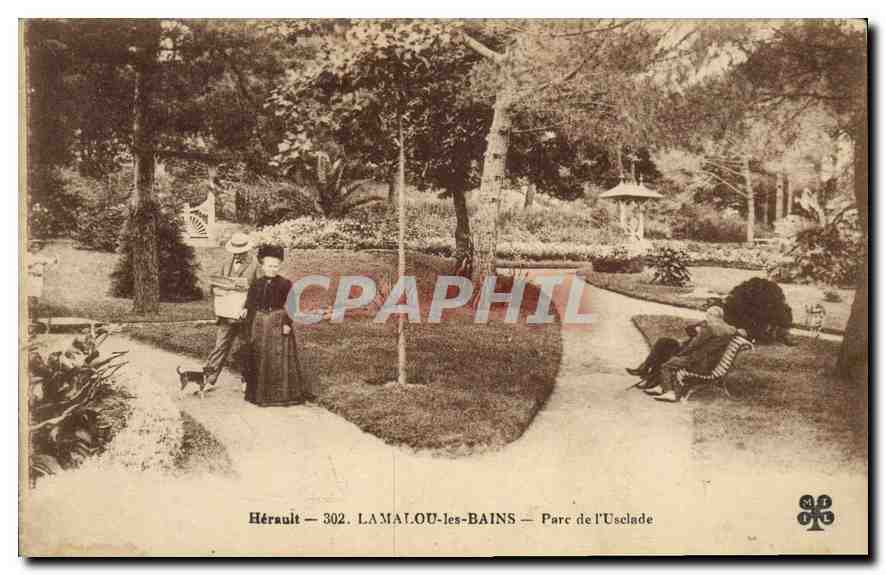 CPA Herault Lamalou les Bains Parc de l'Usclade 