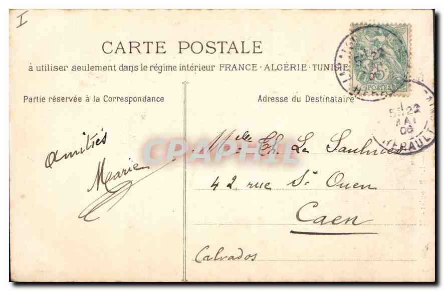 CPA Lamalou les Bains Le Bitoulet  — Rückseite