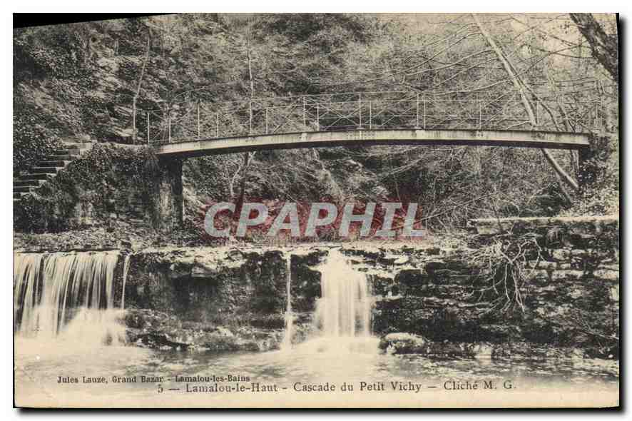 CPA Lamalou le Haut Cascade du Petit Vichy 