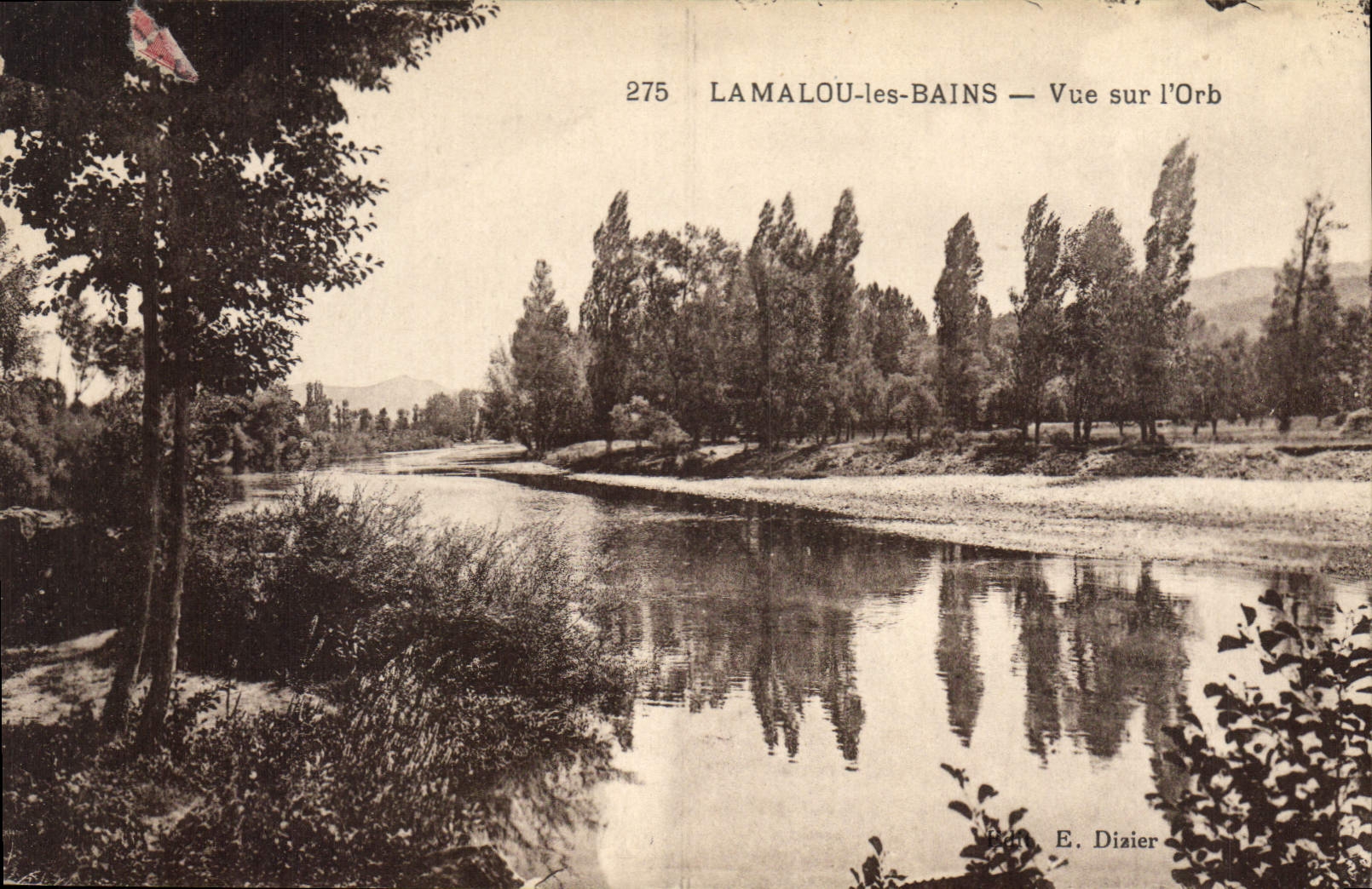 LAMALOU-les-BAINS — Vue sur l'Orb — E. Dizier, n° 275