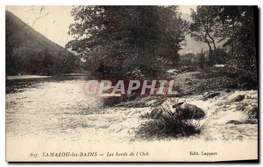 LAMALOU-les-BAINS — Les bords de l'Orb — Edit. Lappart - Recto