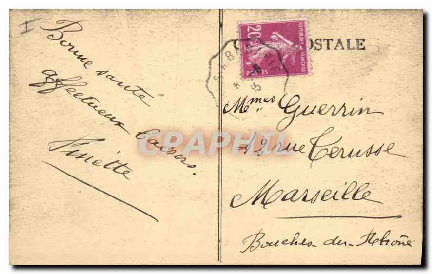 Lamalou-les-Bains (Hérault) — La rivière du Parc de l'Usclade — CPAPHIL n°634 — Reverso