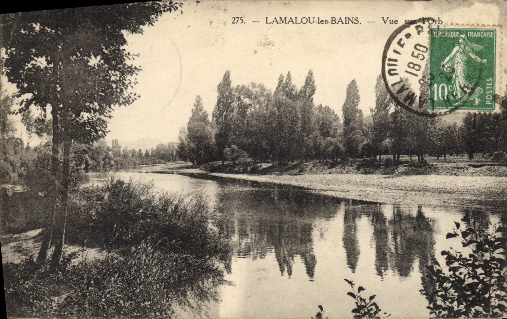 CPA Lamalou les Bains Vue sur l'Orb 
