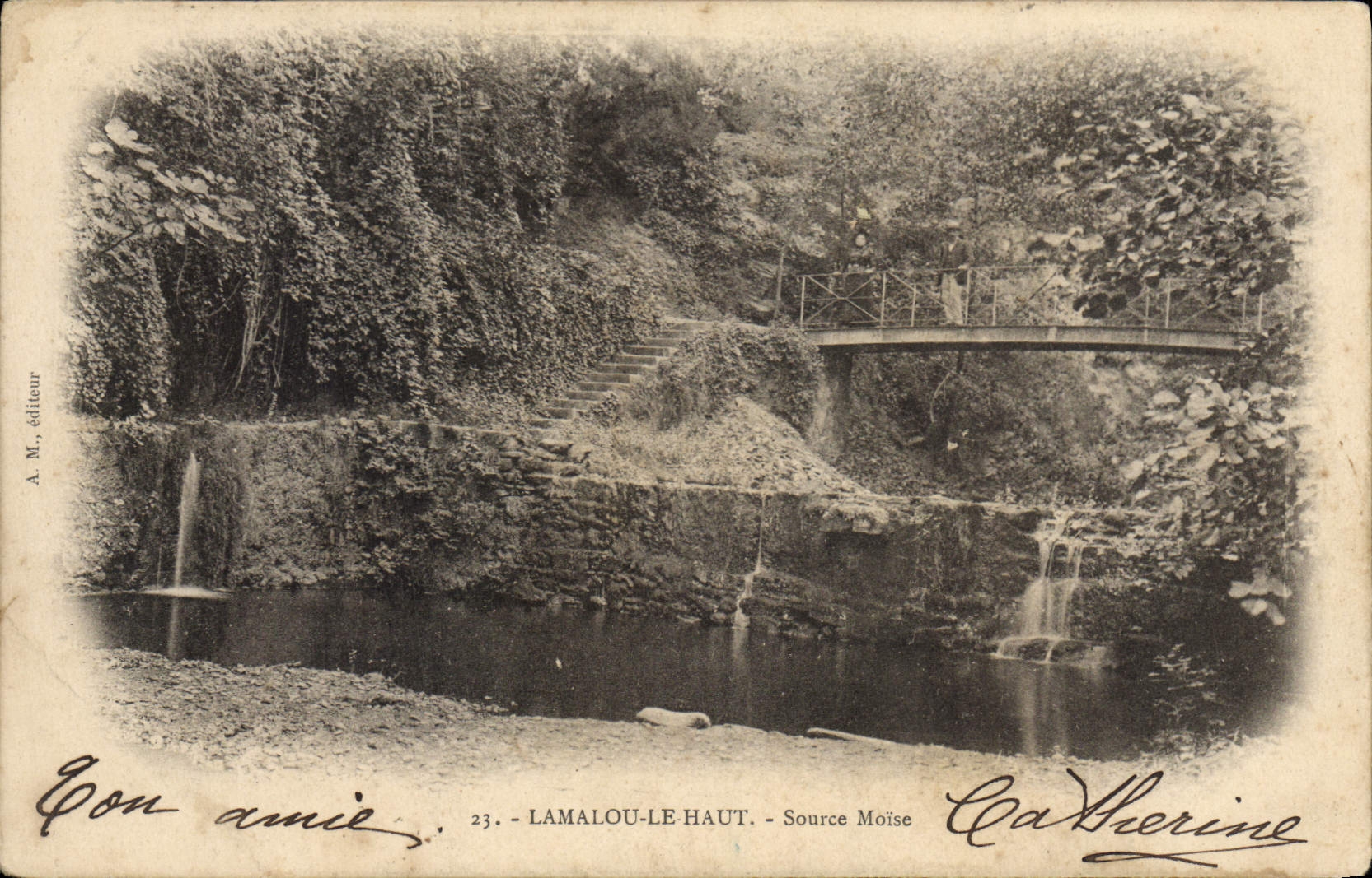 CPA Lamalou le Haut Source Moise 