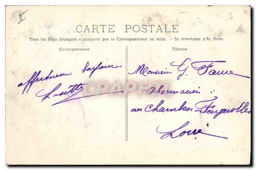 CPA Aix en Provence Aqueduc de Roquefavour  — Rückseite