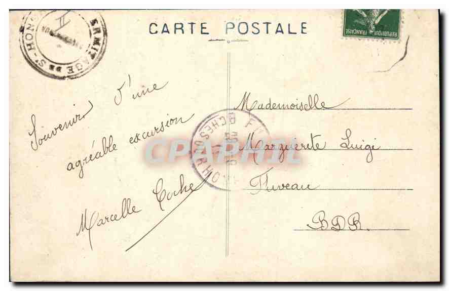 CPA Roquefavour l'Aqueduc  — Rückseite