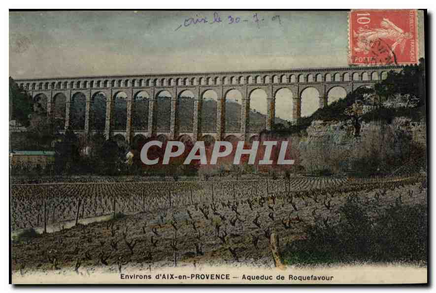 CPA Environs d'Aix en Provence Aqueduc de Roquefavour 