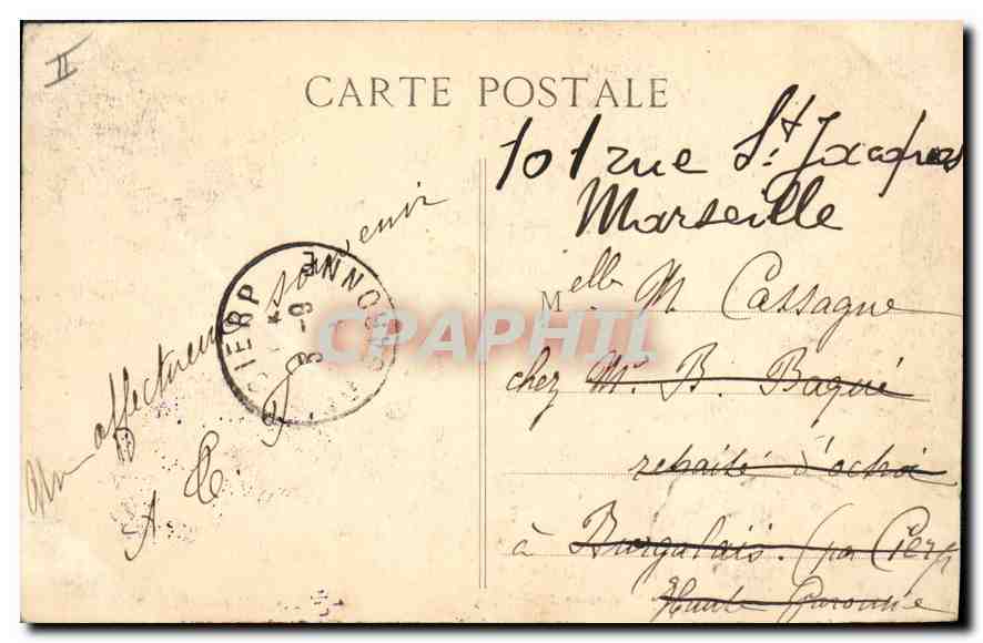 CPA Environs d'Aix en Provence Roquefavour La Route et le Pont  — Rückseite