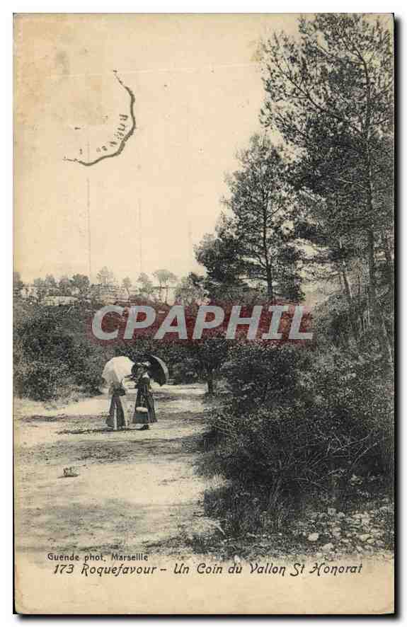 CPA Roquefavour Un Coin du Vallon St Honorat 
