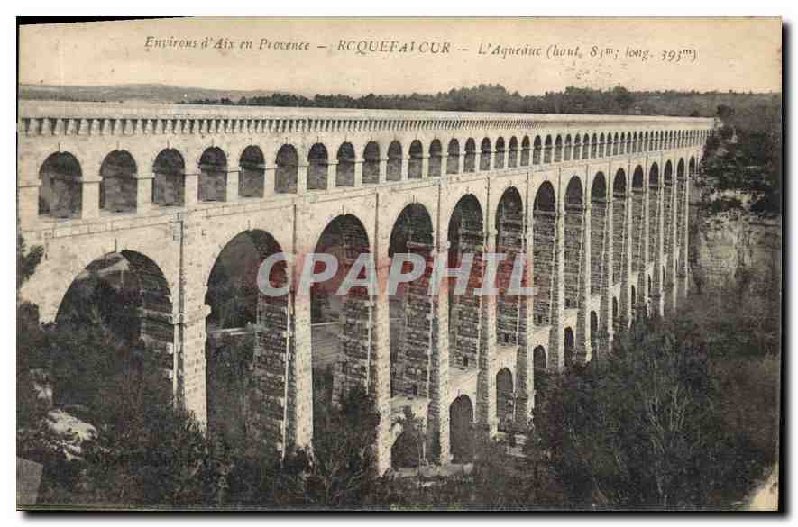 CPA Environs d'Aix en Provence Roquefavour l'Aqueduc 