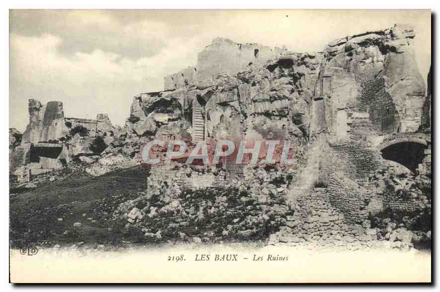 CPA Les Baux Les Ruines 