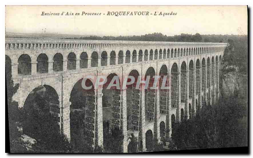 CPA Environs d'Aix en Provence Roquefavour l'Aqueduc 