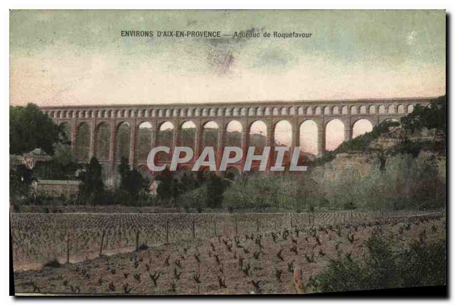 CPA Environs d'Aix en Provence Aqueduc de Roquefavour 