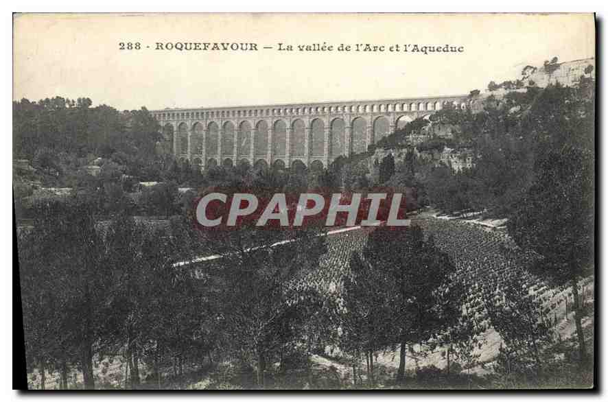 CPA Roquefavour La vallee de l'Arc et l'Aqueduc 