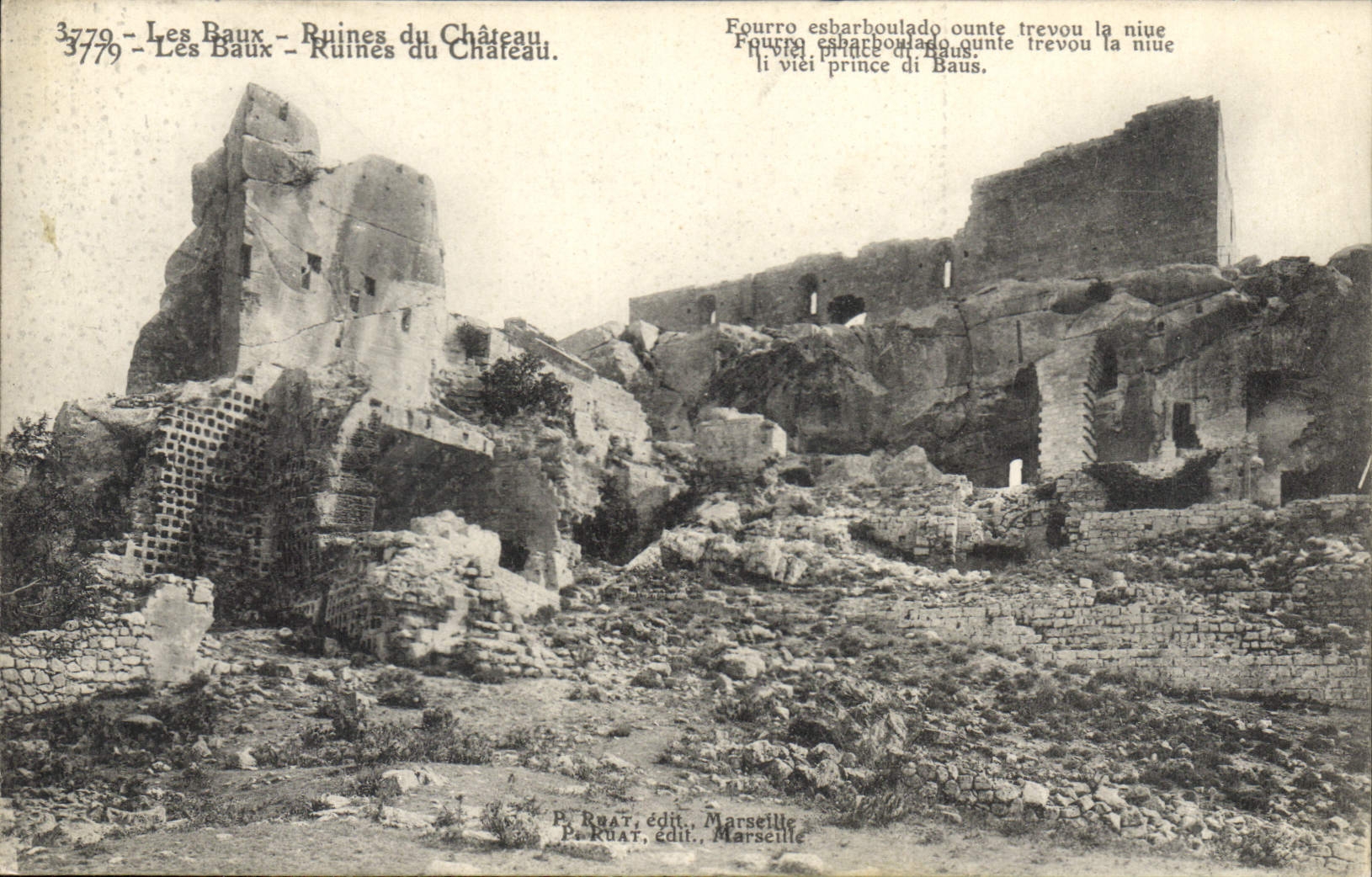 CPA Les Baux Ruines du Chateau 