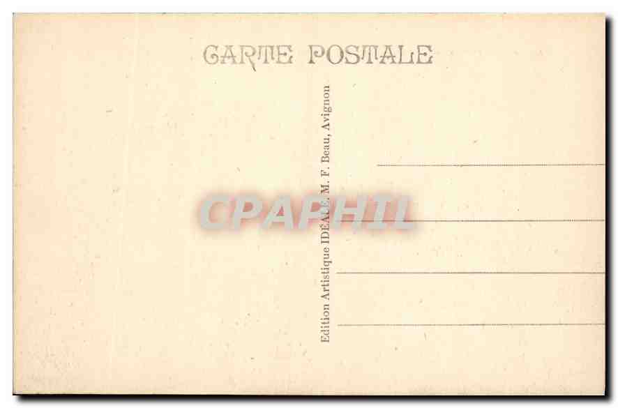 CPA Ancienne entree de la Ville des Baux  — Rückseite