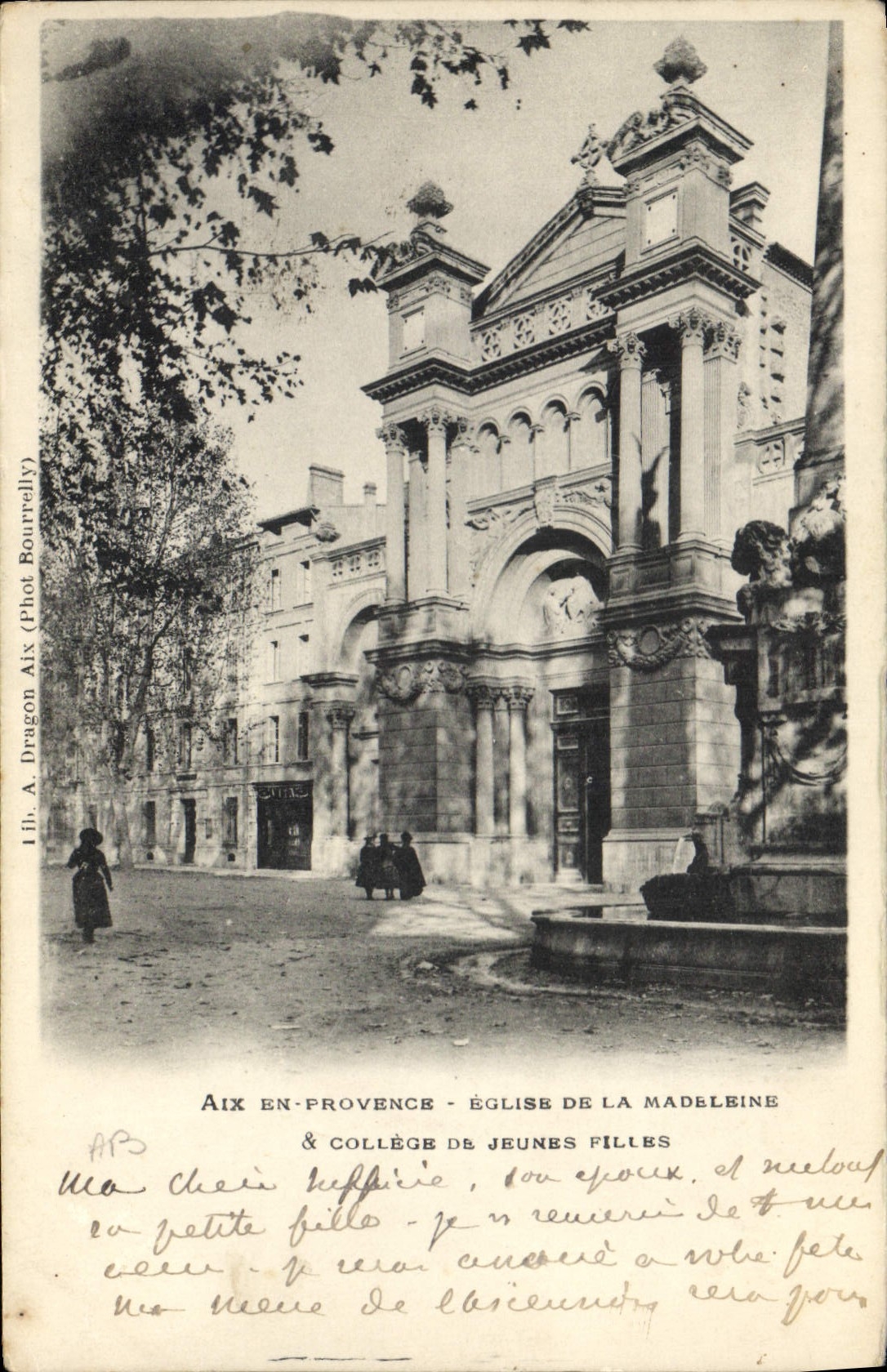 Aix-en-Provence - Église de la Madeleine & Collège de Jeunes Filles — A. Dragon (Phot. Bournelly)