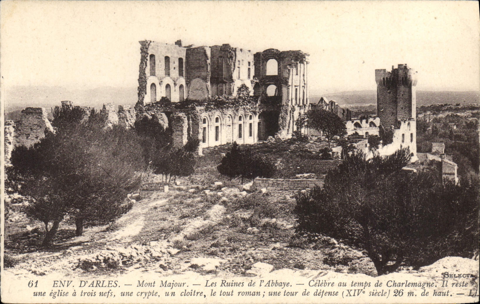 Mont Majour — Ruines de l'Abbaye — Sélecta, n°61