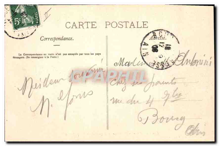 CPA Environs d'Aix en Provence Aqueduc de Roquefavour  — Rückseite