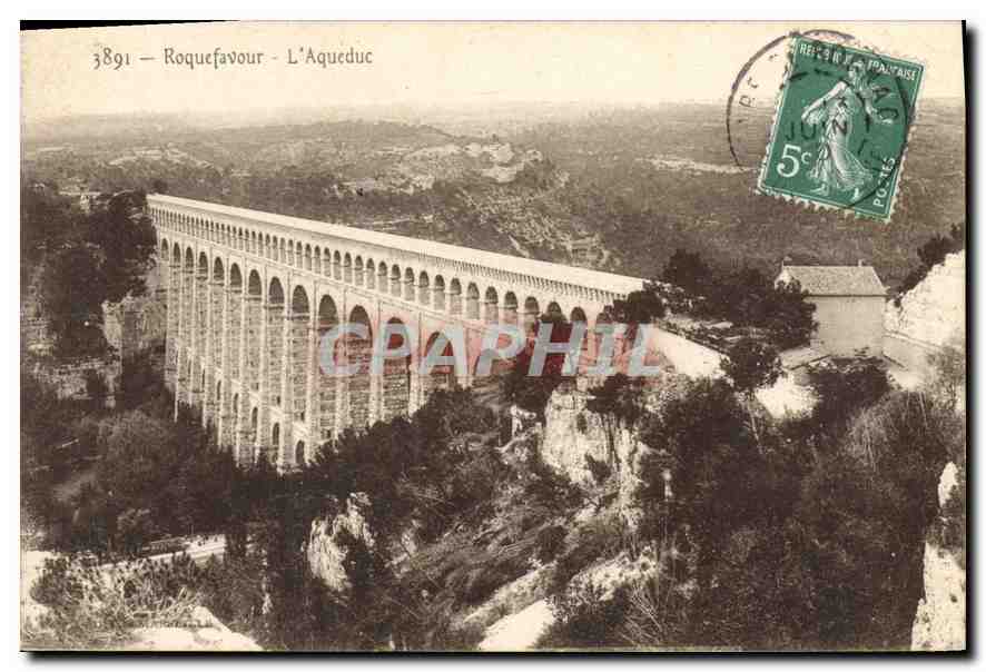 CPA Roquefavour l'Aqueduc 