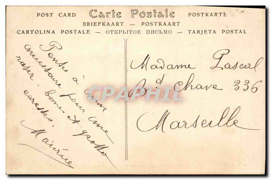 CPA Monmajour Bouches du Phone Le Couvent des Moines  — Verso