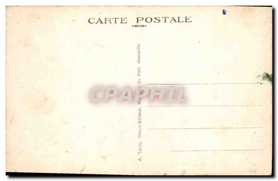 Martigues (La Venise Provencale) — Vue générale — A. Tardy, Photo-Editeur, 40, Cali du Port, Marseille — Rückseite