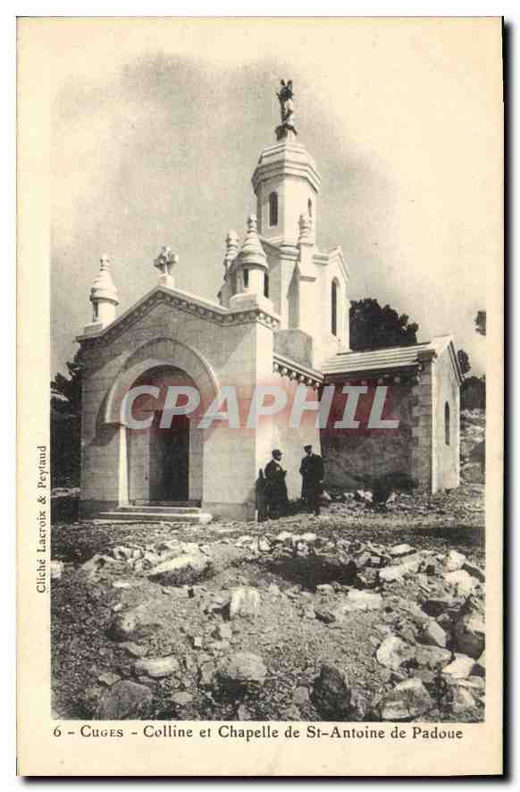 CPA Cuges Colline et Chapelle de St Antoine de Padoue 