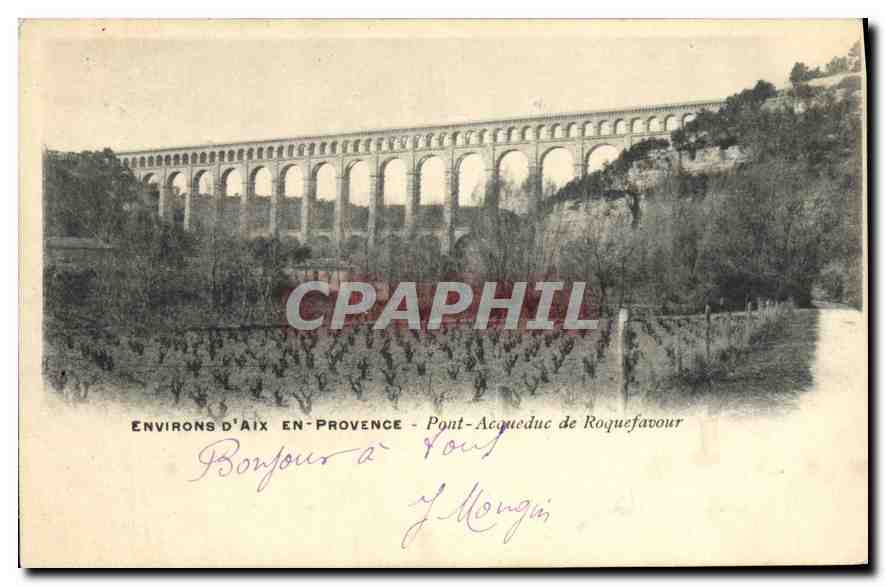CPA Environs d'Aix en Provence Pont Aqueduc de Roquefavour 