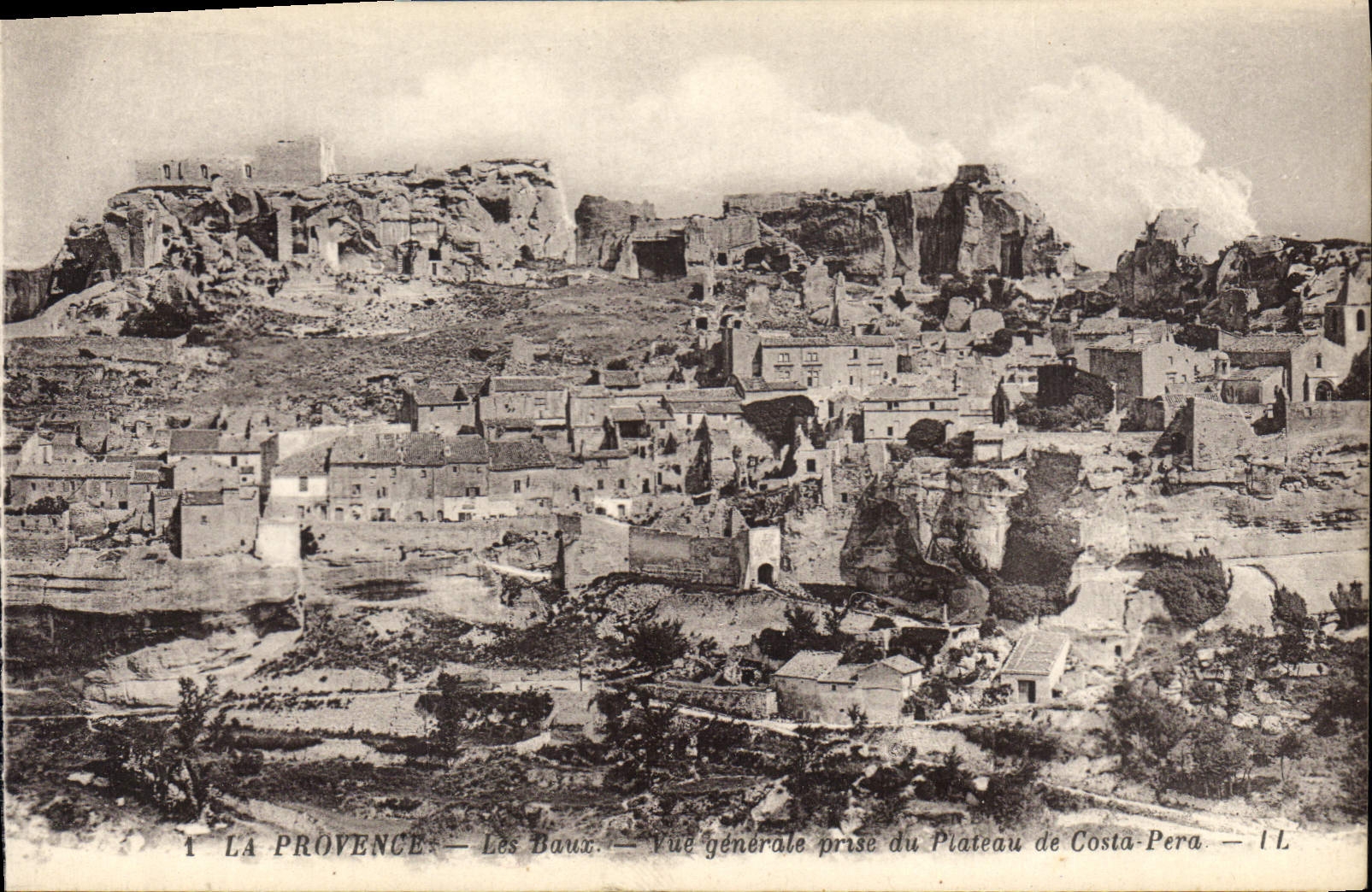 Les Baux — Allgemeiner Blick vom Plateau von Costa-Pera — I.L.
