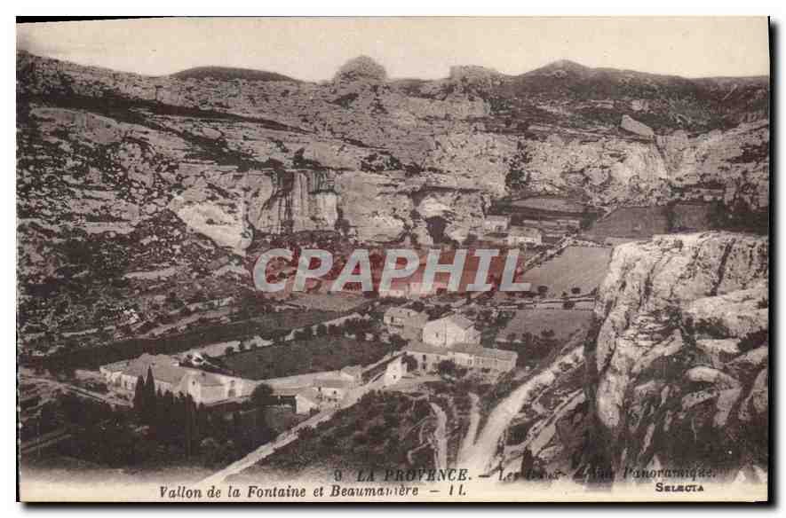 Vallon de la Fontaine et Beaumanière — Les Gorges — Vue Panoramique — Selecta