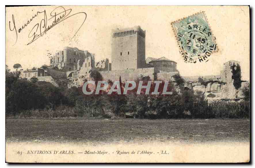 Umgebung von Arles — Mont-Major — Ruinen der Abtei — LL. — Yanneir & Chaudard