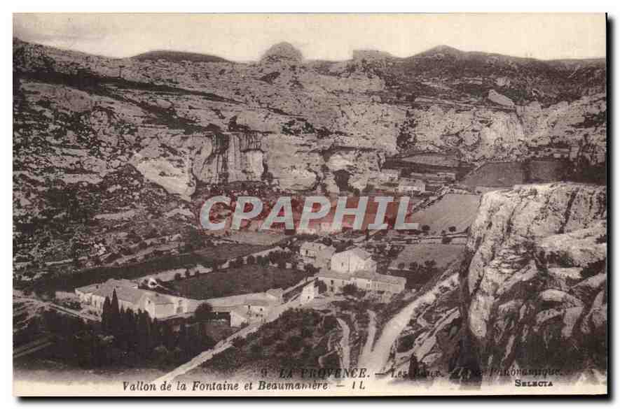 Vallon de la Fontaine et Beaumanière — Les Baux — Panoramique — Sélecta
