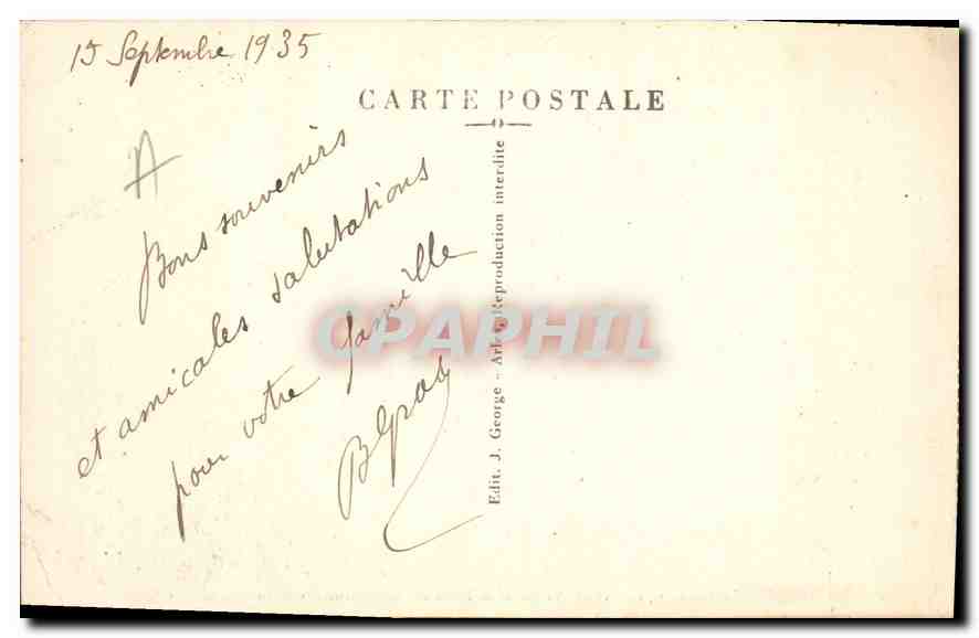 CPA Les Baux Les Remparts  — Verso