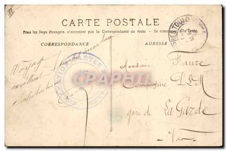 CPA Roquefavour l'Aqueduc  — Rückseite