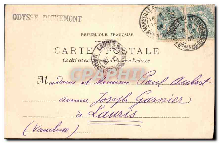 CPA Roquefavour La Chapelle de l'Ermitage  — Rückseite