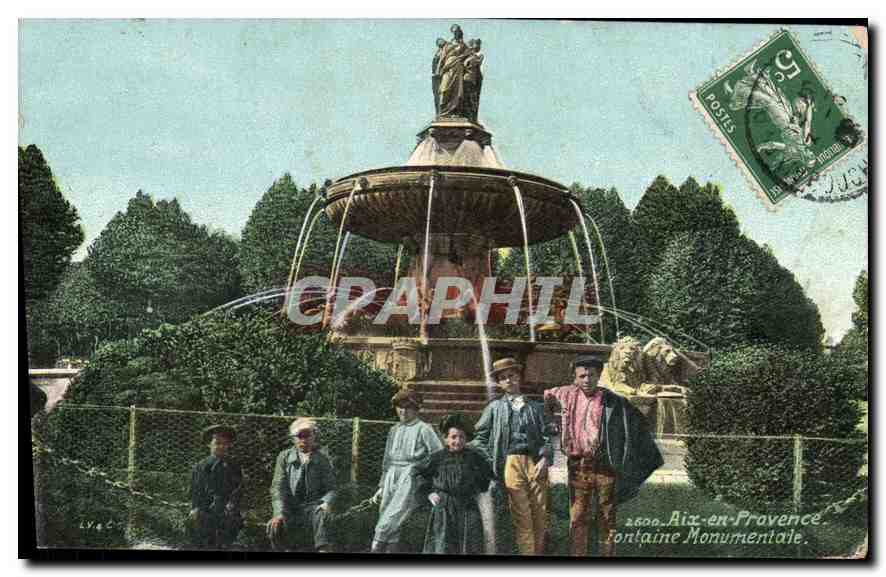 CPA Aix en Provence fontaine Monumentale 
