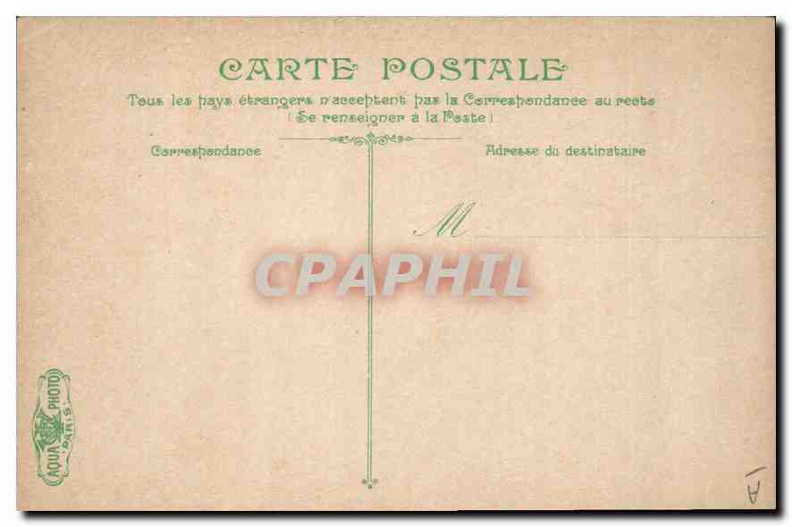 Place de la Fontaine — Säule mit Stern — Verlag: AQUA PHOTOLITH — Rückseite