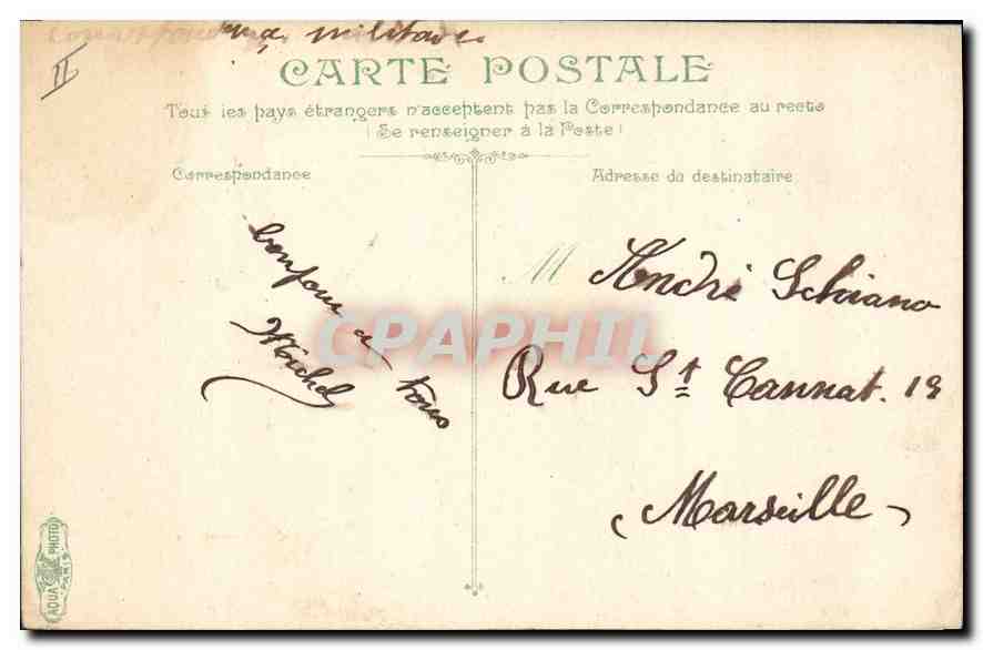 Fontaine de la Place de la République — Aix-en-Provence — éditeur anonyme, n° 2608 — Verso
