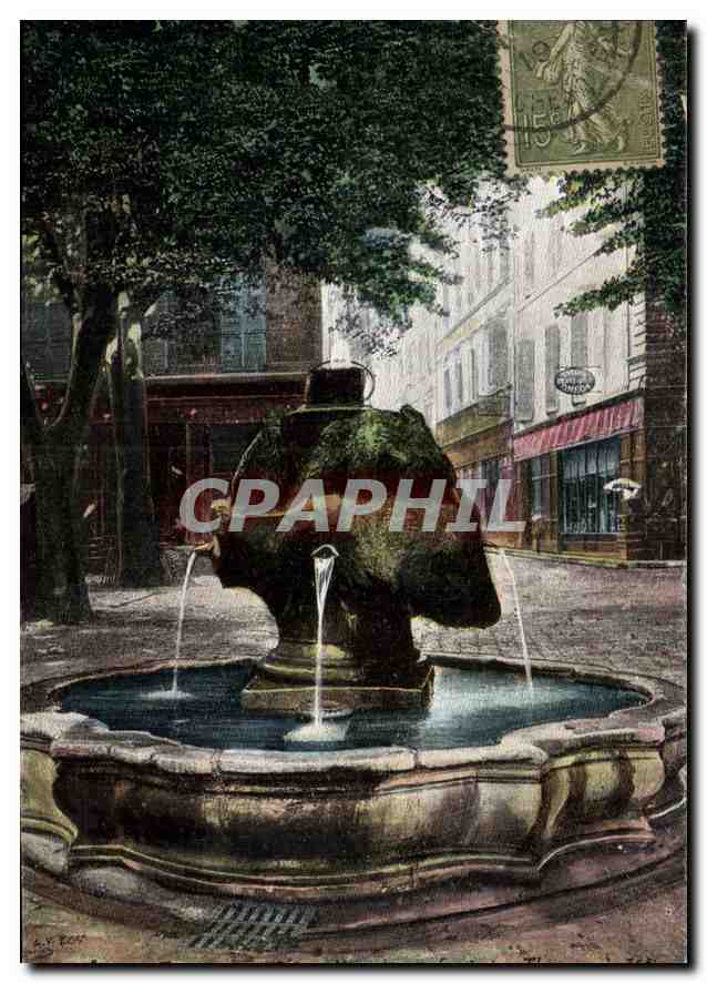 Fontaine de la Place de la République — Paris — éditée par la Société Anonyme des Cartes Postales