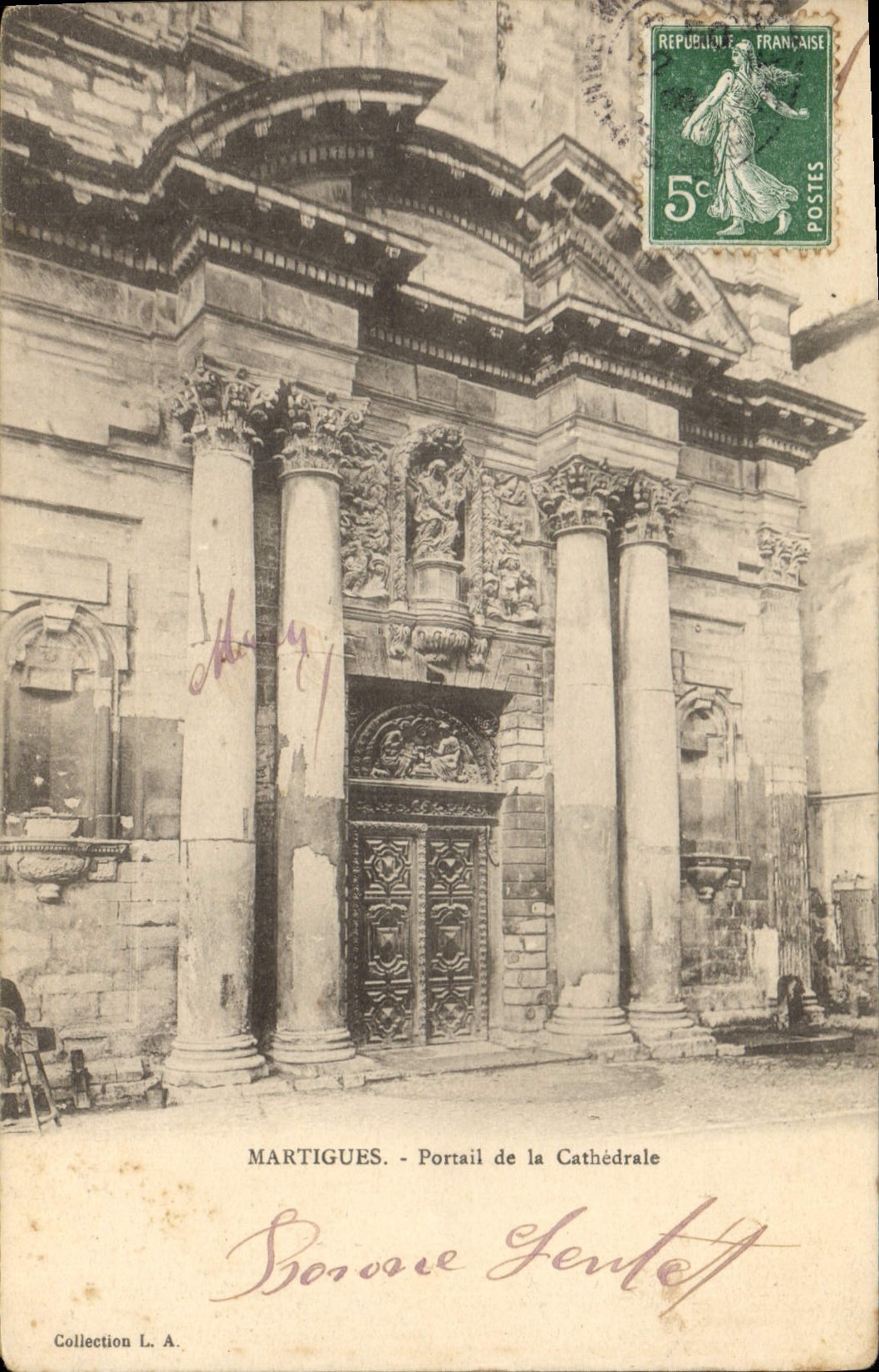 Martigues - Portail de la Cathédrale — Collection L. A.