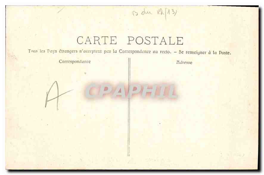 CPA Aix en Provence Aqueduc de Roquefavour  — Rückseite