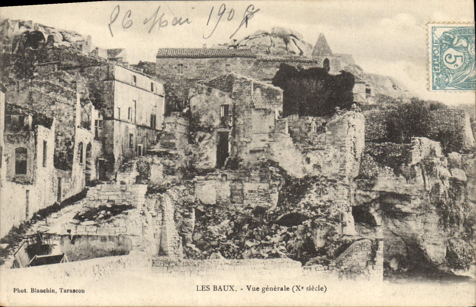 Les Baux - Vue générale (Xe siècle) — Phot. Blanchin, Tarascon