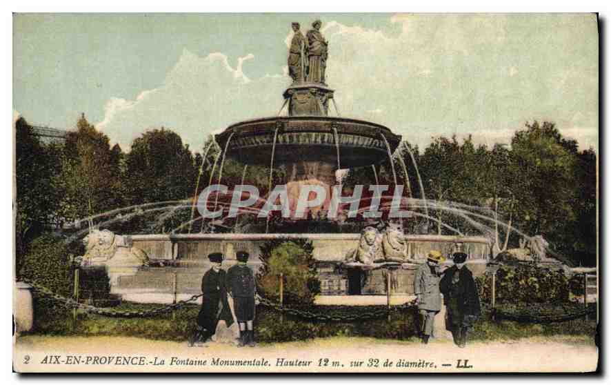 Aix-en-Provence — La Fontaine Monumentale — LL