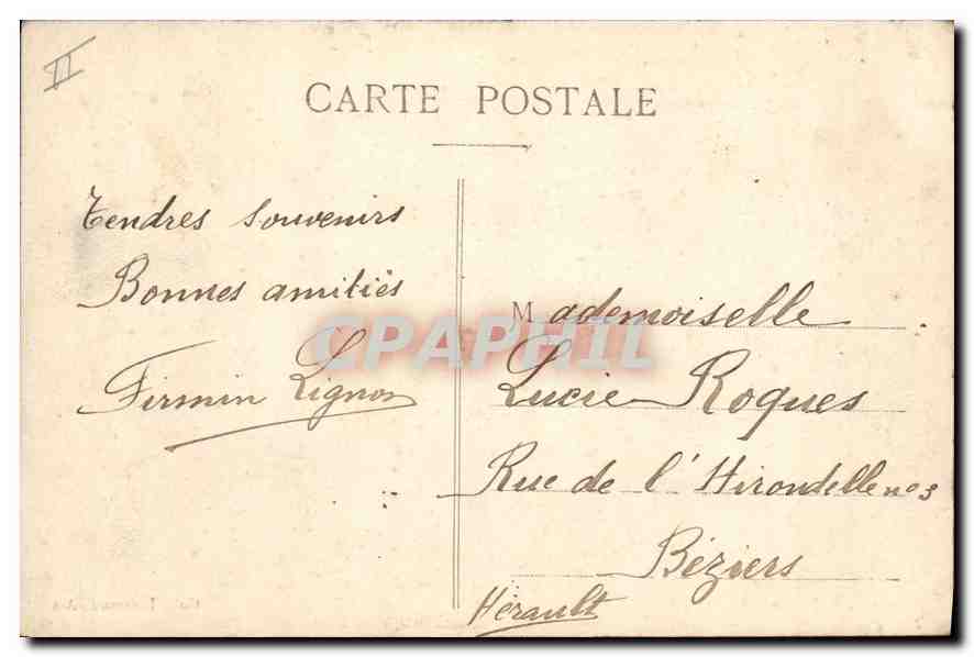 Aix-en-Provence — Ansicht des Schießplatzes Roques-Hautes — unbekannter Verlag, Nr. 228 — Rückseite