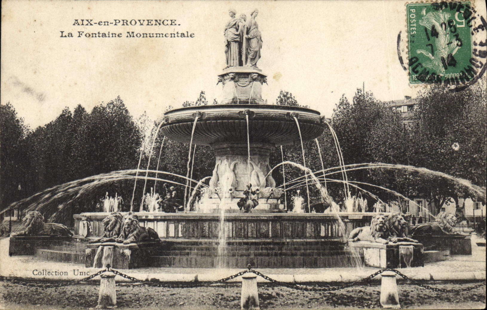 AIX-en-PROVENCE — Monumentale Fontäne — Sammlung Umic