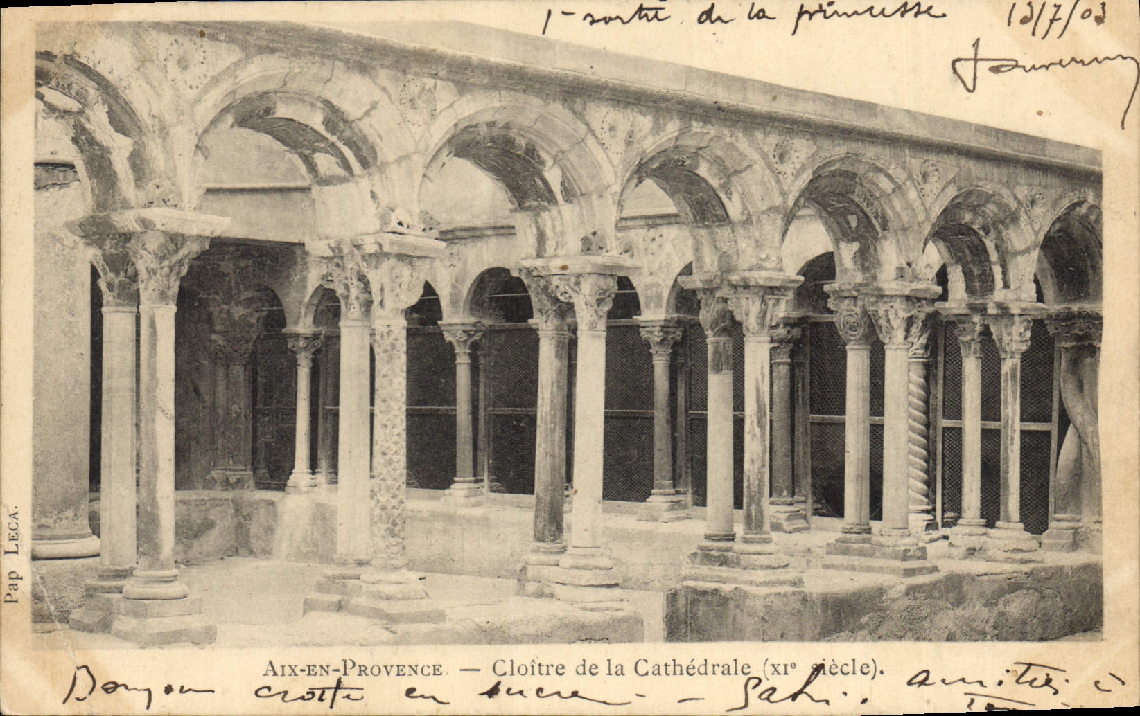 Aix-en-Provence — Cloître de la Cathédrale (XIe siècle). — Pap Leca.