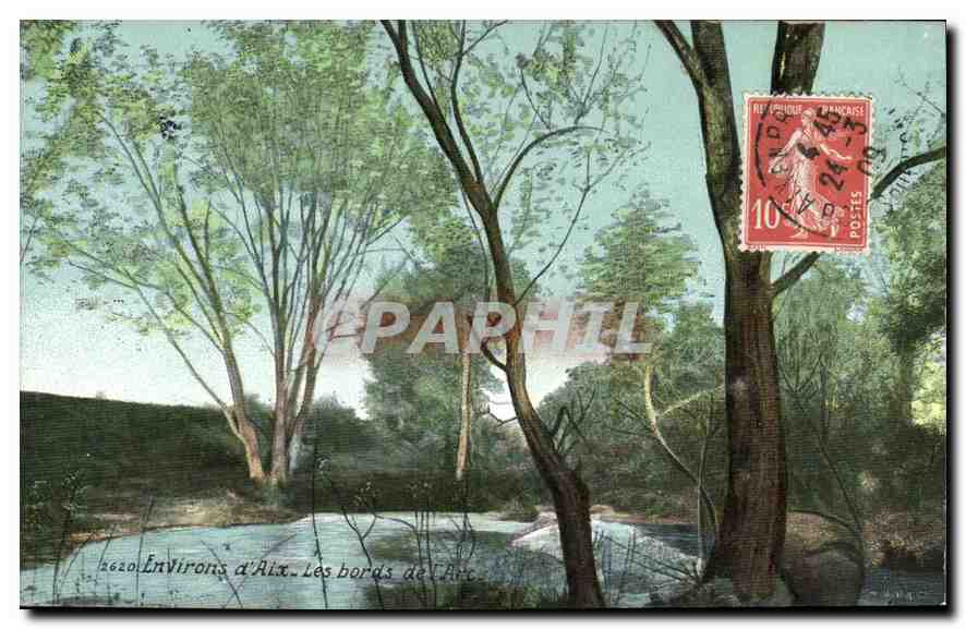 Umgebung von Aix — Ufer des Arcs — Unbekannter Verlag, n° 2620