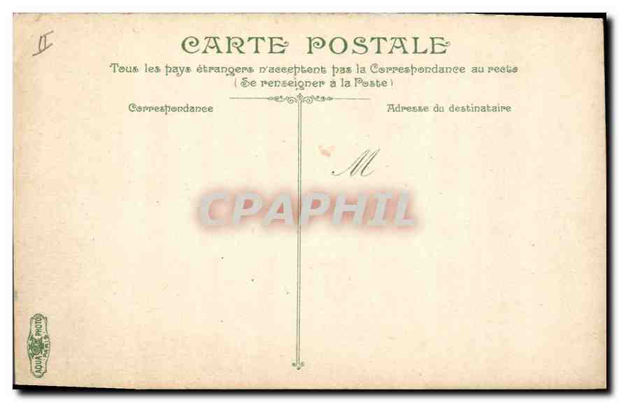 Antike Ansichtskarte Aix en Provence Fontaine d'Argent — Rückseite